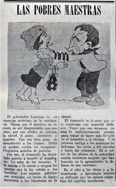 Ilustración publicada al finalizar la huelga general