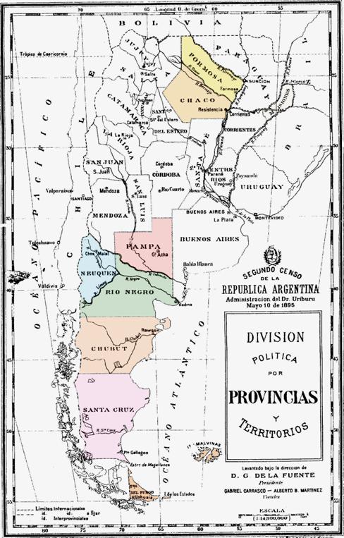 Territorios Nacionales desde 1884
