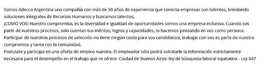 Captura de pantalla nº2 de una oferta laboral publicada en el portal “Opción Empleo” para el puesto de Operario de Producción, realizada el 19/03/2025. La oferta ya no se encuentra disponible en línea.[16]