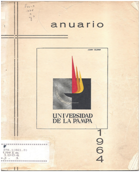 Tapa del Anuario de la Universidad de
la Pampa, 1964.