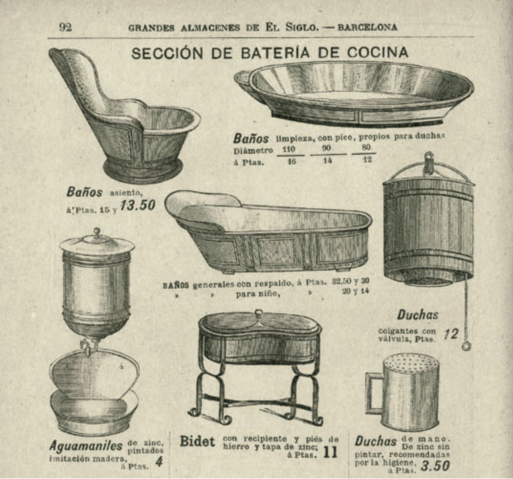Catálogo  de Grandes Almacenes El Siglo, Temporada de Verano, 1894 (AHCB)