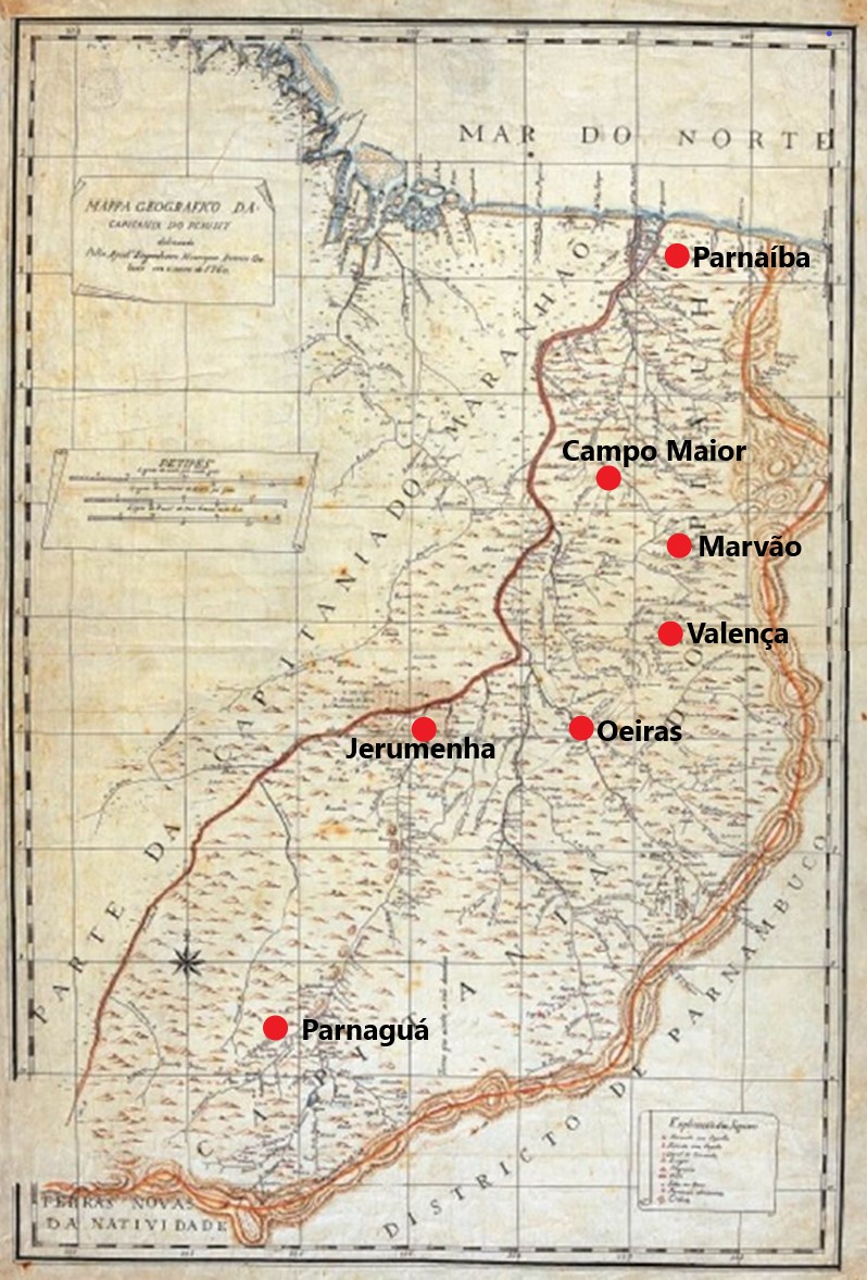 Capitania do Piauí 1760.[2] 

 