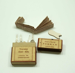 Reproducción de la fotografía de la Vacuna Anti-Alfa, década de 1920