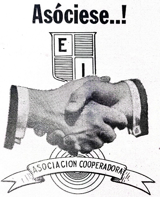 Iconografía que representaba los valores de la Cooperadora del Otto Krause, interpelando a los lectores a asociarse a la organización